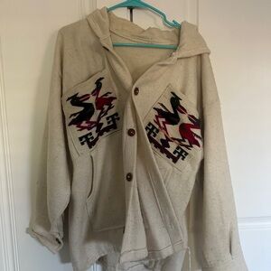 Vintage 1970s Chimayo Aztec embroidered jacket